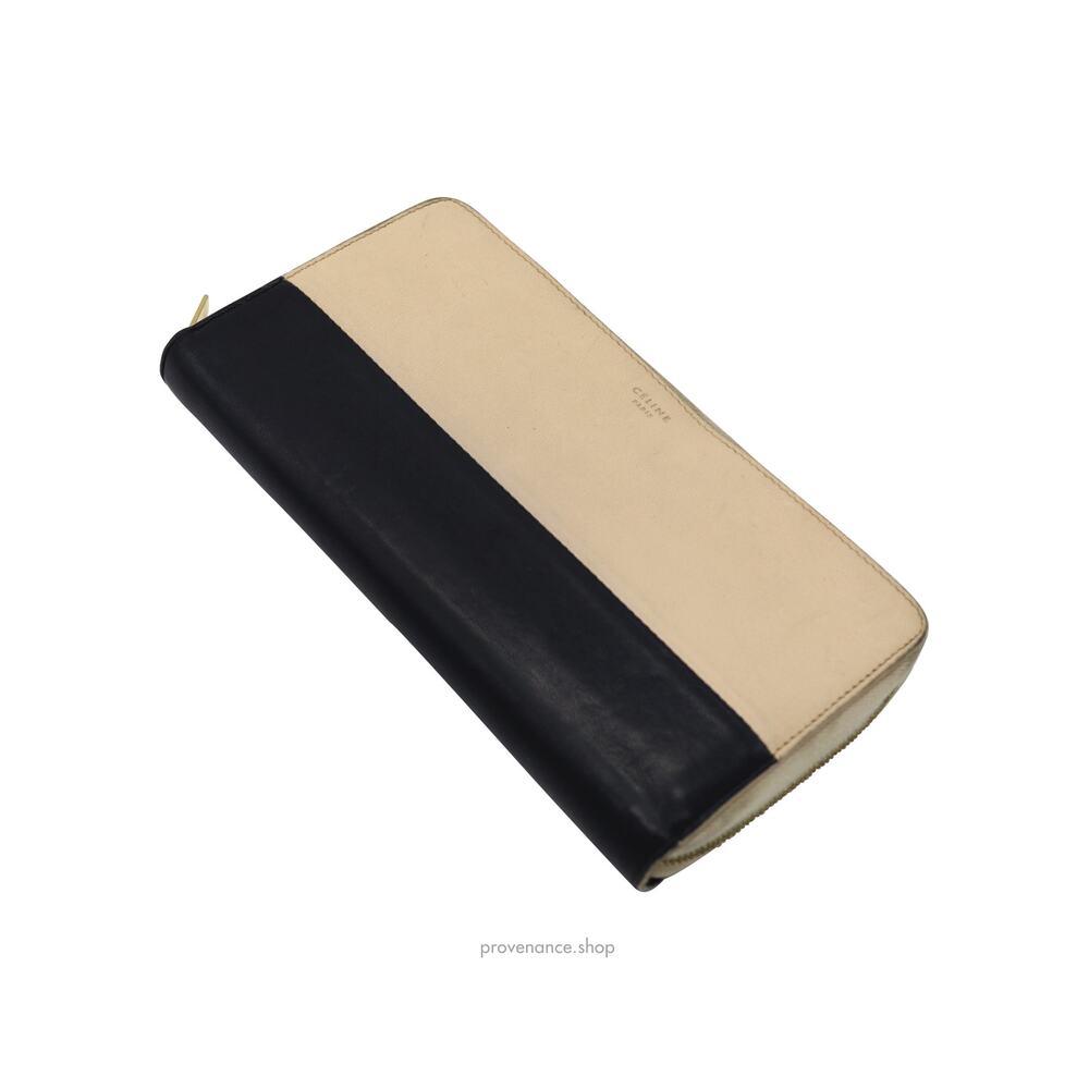 🔴 Celine Multifunction Zip Wallet - Beige/Navy - Picture 4 of 9